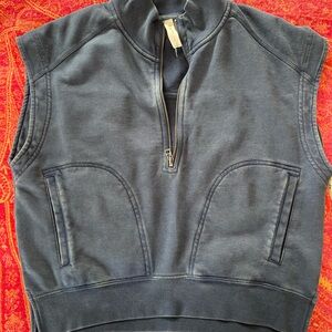 Anthropologie Daily Practice cropped sleeveless sweatshirt. Size small.